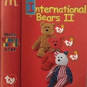 McDonalds 2000 Ty Beanie Bear International Bears II Spangle Osito Germania NEW